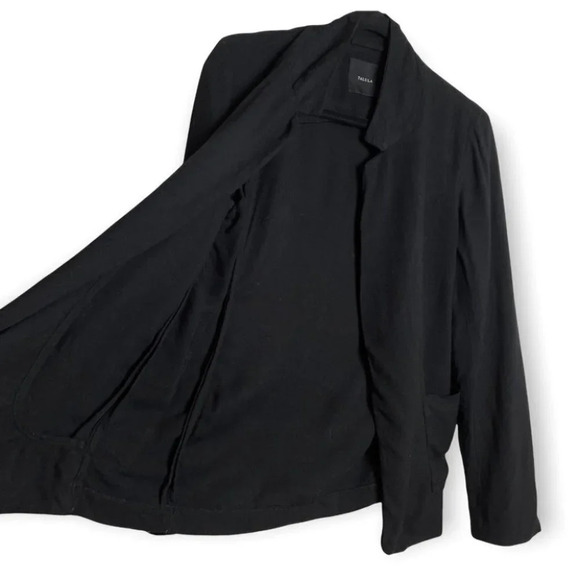 Talula Black Loose Fit Cardigan Blazer Size  6 - Picture 3 of 8